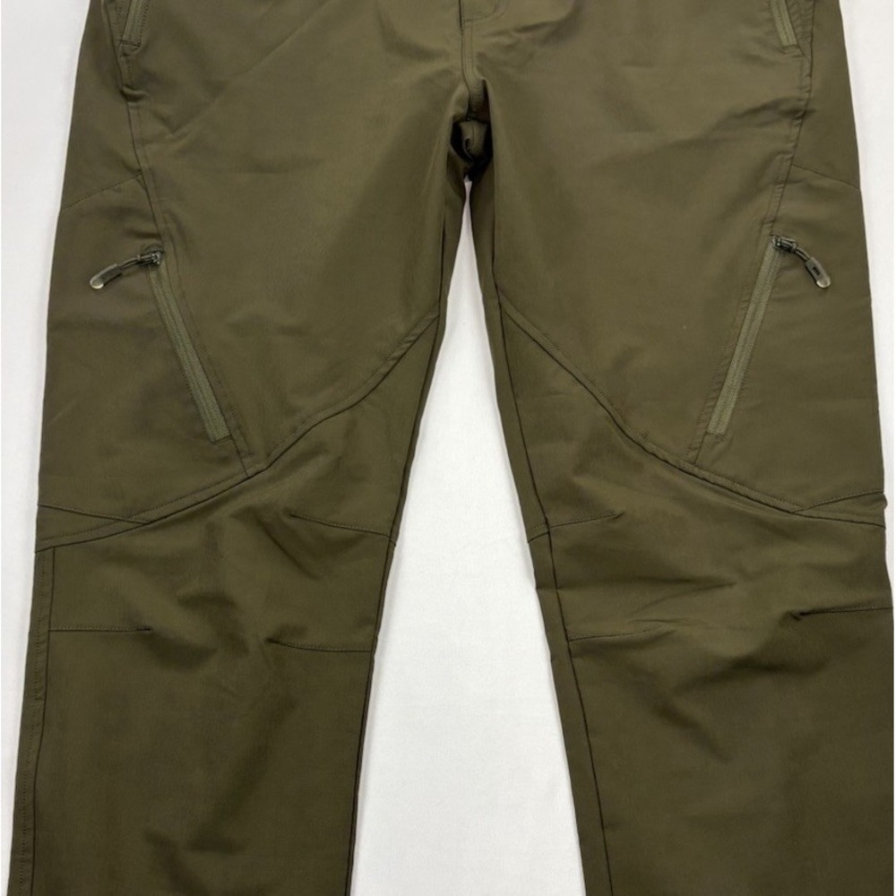 Postropaky Pants Mens 36 Green Cargo Elastic Waist Lightweight Nylon - Picture 3 of 16